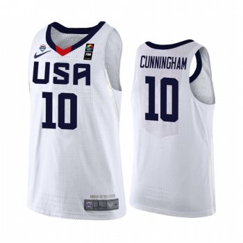 USA Team #10 Cade Cunningham FIBA Basketball World Cup Jersey