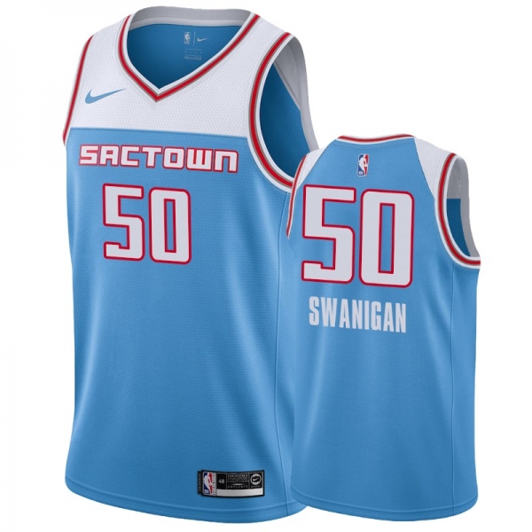 Sacramento Kings #50 Caleb Swanigan City Jersey