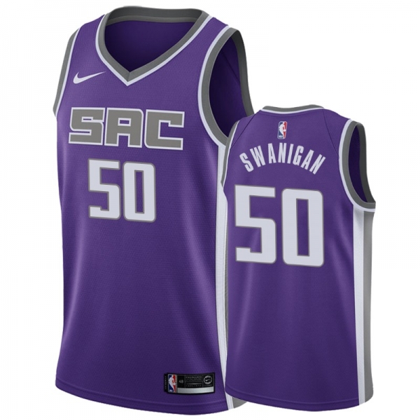 Sacramento Kings #50 Caleb Swanigan Icon Jersey