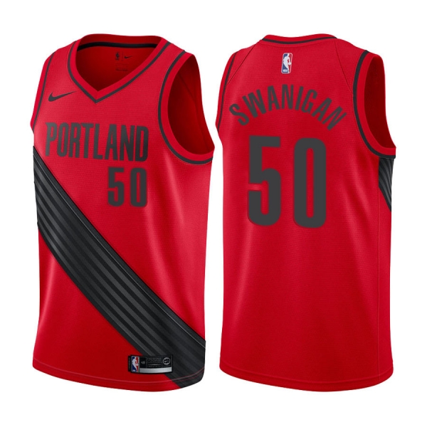 Portland Trail Blazers #50 Caleb Swanigan Statement Jersey