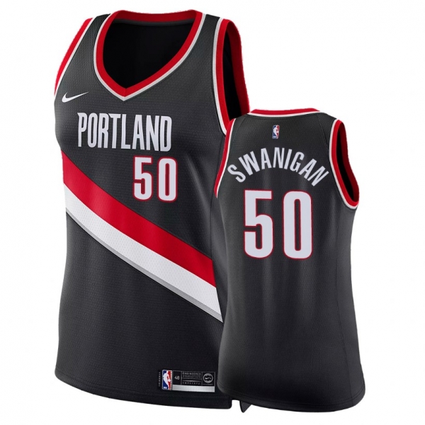 Women's Portland Trail Blazers #50 Caleb Swanigan Icon Jersey