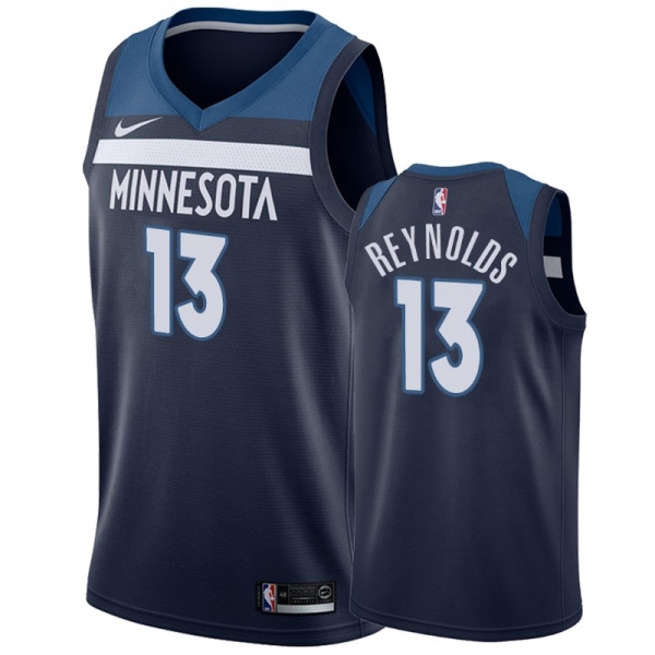 Men's Minnesota Timberwolves Cameron Reynolds #13 Navy Icon Jersey