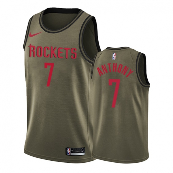 Houston Rockets #7 Carmelo Anthony Salute to Service Jersey