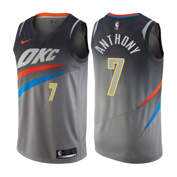 Oklahoma City Thunder #7 Carmelo Anthony City Jersey