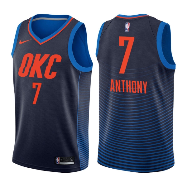 Oklahoma City Thunder #7 Carmelo Anthony Statement Jersey