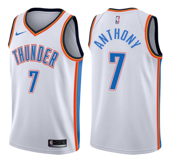 Oklahoma City Thunder #7 Carmelo Anthony Association Jersey