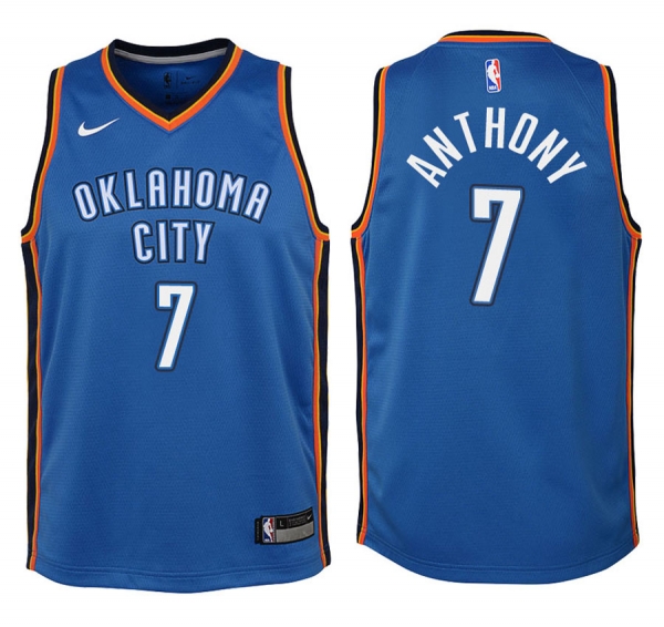 Youth Oklahoma City Thunder #7 Carmelo Anthony Icon Jersey