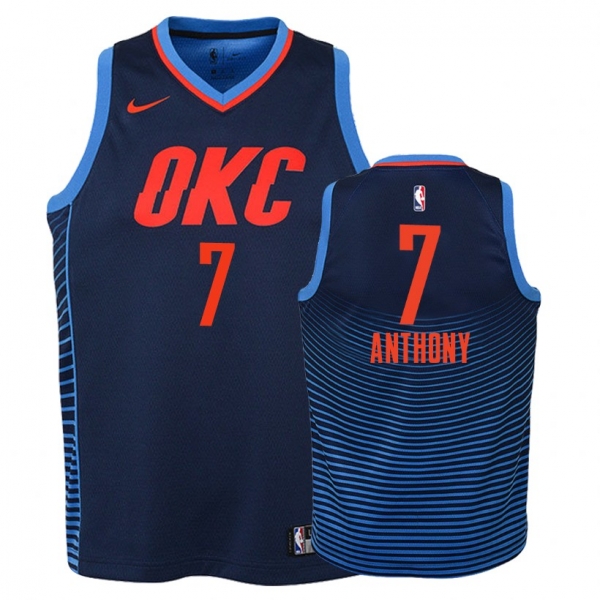 Youth Oklahoma City Thunder #7 Carmelo Anthony Statement Jersey