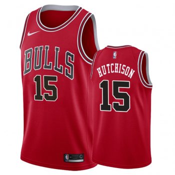 Chicago Bulls Chandler Hutchison #15 Red Icon Jersey