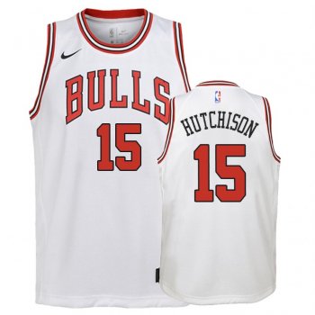 Youth Chicago Bulls #15 Chandler Hutchison Association Jersey