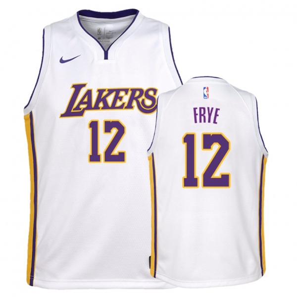 Youth Los Angeles Lakers Channing Frye #12 White Association Jersey