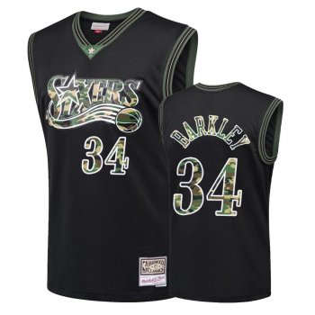 Philadelphia 76ers #34 Charles Barkley Straight Fire Jersey