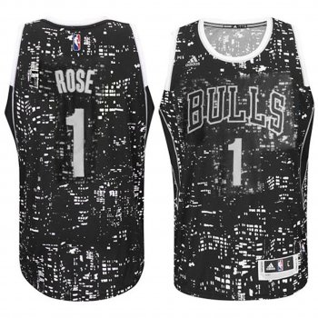 Chicago Bulls #1 Derrick Rose City Jersey