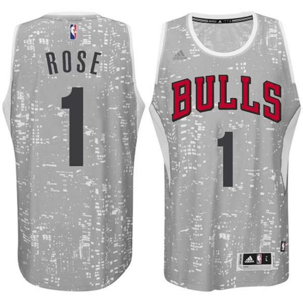 Chicago Bulls #1 Derrick Rose City Jersey