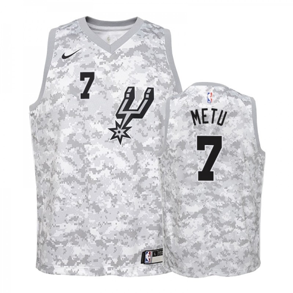 Youth San Antonio Spurs #7 Chimezie Metu Earned Jersey