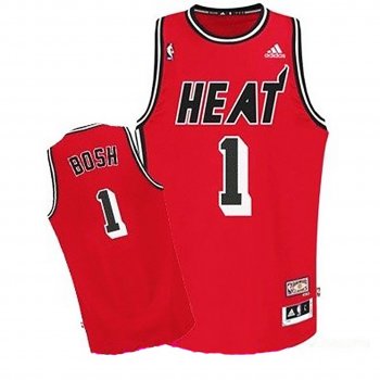 Miami Heat #1C Chris Bosh Hardwood Classics Jersey