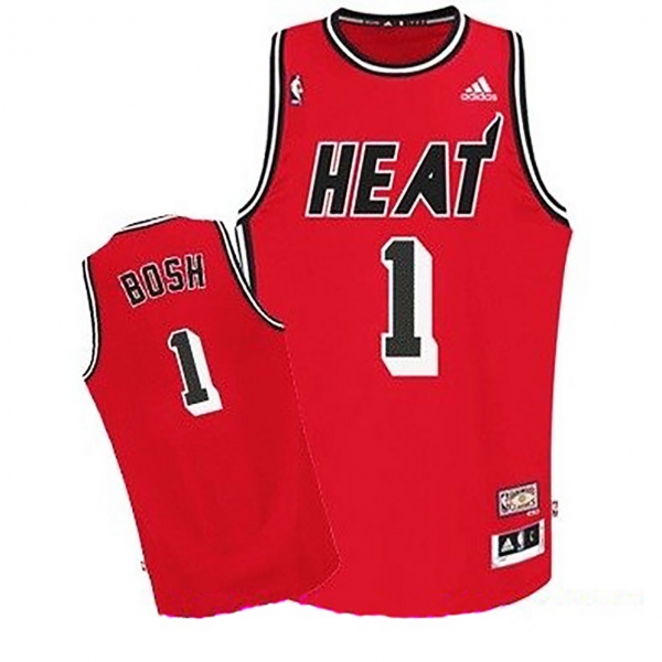 Miami Heat #1C Chris Bosh Hardwood Classics Jersey