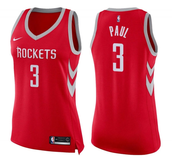 Women's Houston Rockets #3 Chris Paul Icon Jersey