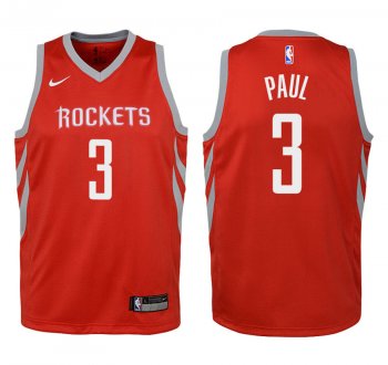 Youth Houston Rockets #3 Chris Paul Icon Jersey