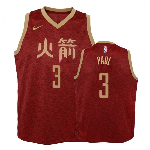 Youth Houston Rockets #3 Chris Paul City Jersey