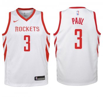 Youth Houston Rockets #3 Chris Paul Association Jersey