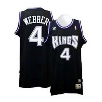 Sacramento Kings #4 Chris Webber Hardwood Classics Jersey