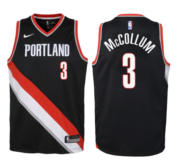 Youth Portland Trail Blazers #3 C.J. McCollum Icon Jersey