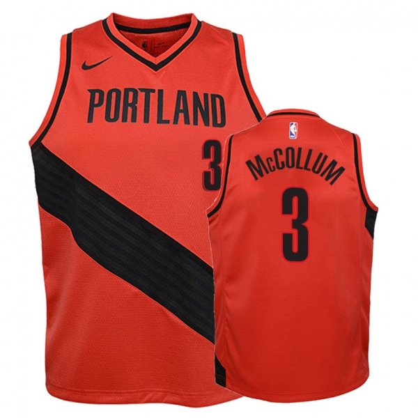 Youth Portland Trail Blazers #3 C.J. McCollum Statement Jersey