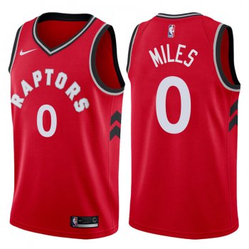 Toronto Raptors CJ Miles #0 Red 2017-18 Icon Jersey