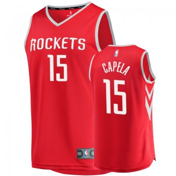 Men's Rockets Clint Capela Red Replica Icon Jersey Fanatics Branded