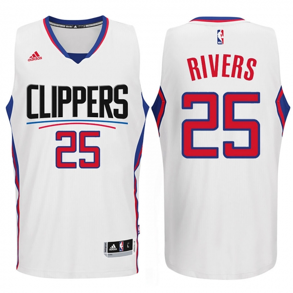 2015 Clippers New Season Logo Austin Rivers White Jersey