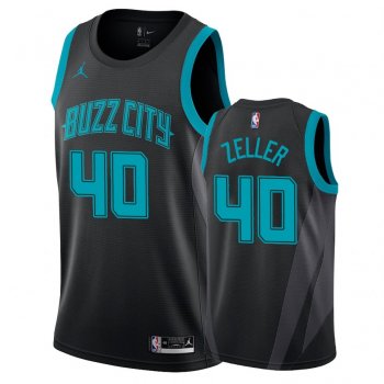 Charlotte Hornets Cody Zeller #40 Black 2018-19 City Edition Jersey