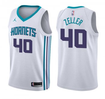 Charlotte Hornets Cody Zeller #40 White 2017-18 Association Jersey