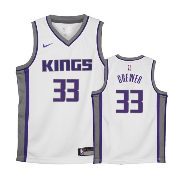 Youth Sacramento Kings #33 Corey Brewer Association Jersey