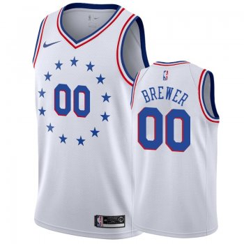 Philadelphia 76ers #00 Corey Brewer Earned Jersey