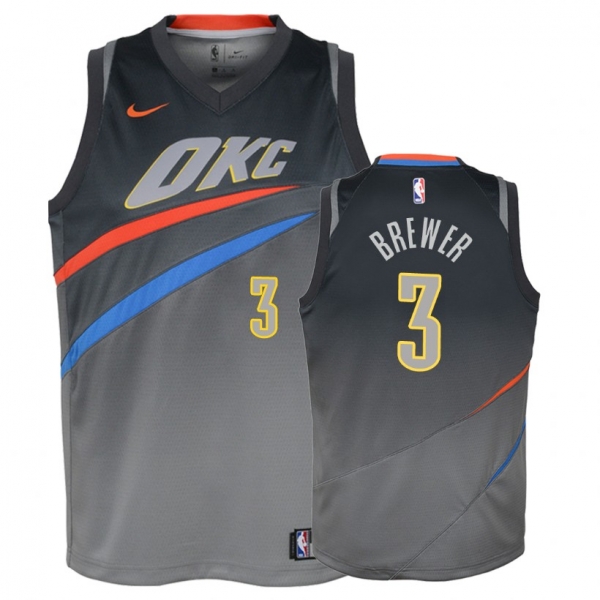 Youth Oklahoma City Thunder #3 Corey Brewer City Jersey