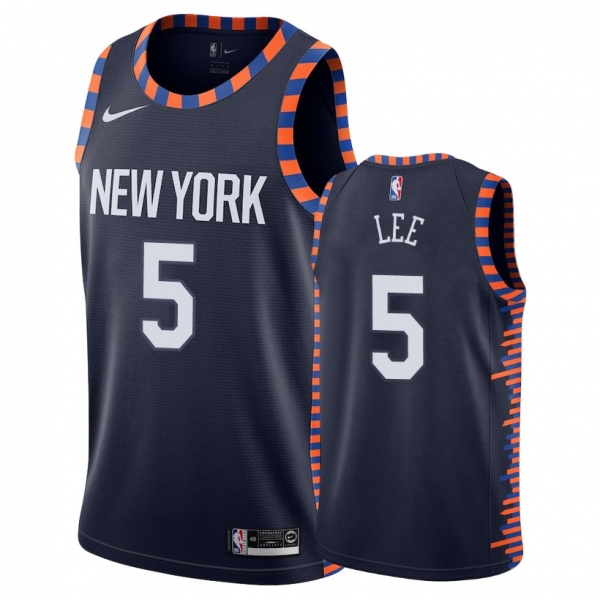 New York Knicks Courtney Lee #5 Navy 2018-19 City Edition Jersey