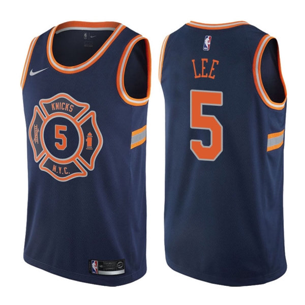 New York Knicks #5 Courtney Lee City Jersey