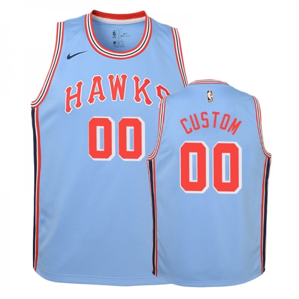 Atlanta Hawks #00 Custom Hardwood Classics Jersey