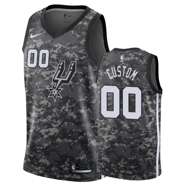 San Antonio Spurs #00 Custom City Jersey