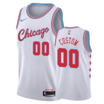 Chicago Bulls #00 Custom City Jersey