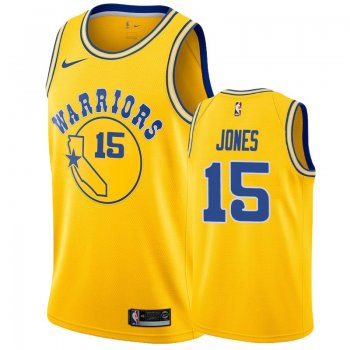 Golden State Warriors #15 Damian Jones Hardwood Classics Jersey