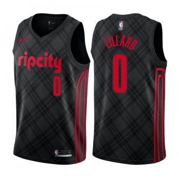 Portland Trail Blazers #0 Damian Lillard City Jersey