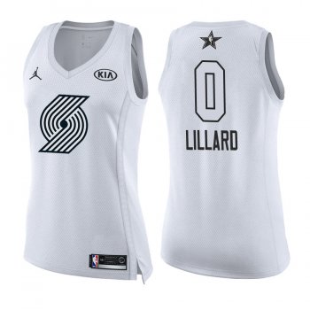 Women's Portland Trail Blazers #0 Damian Lillard All-Star Jersey