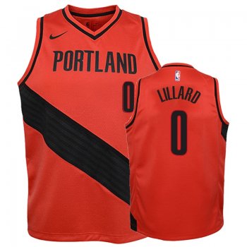 Youth Portland Trail Blazers #0 Damian Lillard Statement Jersey