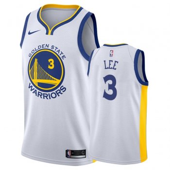 Golden State Warriors Damion Lee #3 White Association Jersey