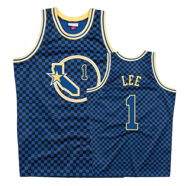 Golden State Warriors #1 Damion Lee Checkerboard Jersey