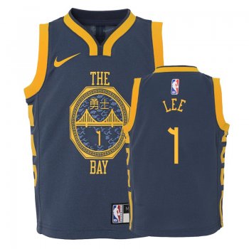 Youth Golden State Warriors #1 Damion Lee City Jersey