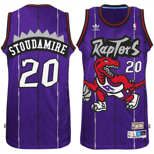 Toronto Raptors #20 Damon Stoudamire Hardwood Classics Jersey