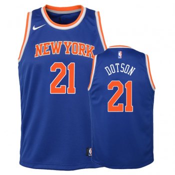 Youth New York Knicks #21 Damyean Dotson Icon Jersey